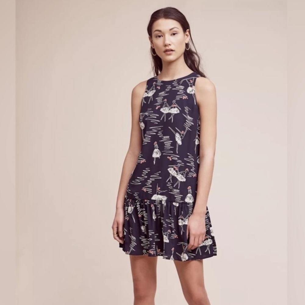Sunday in Brooklyn Sleeveless Pirouette Flounce Ballerina Mini Shift Dress